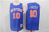 Knicks 10 Walt Frazier Blue 1972 73 Hardwood Classics Jersey,baseball caps,new era cap wholesale,wholesale hats